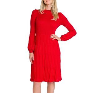 NEW Draper James Women's Midi Sweater Dress Red XS